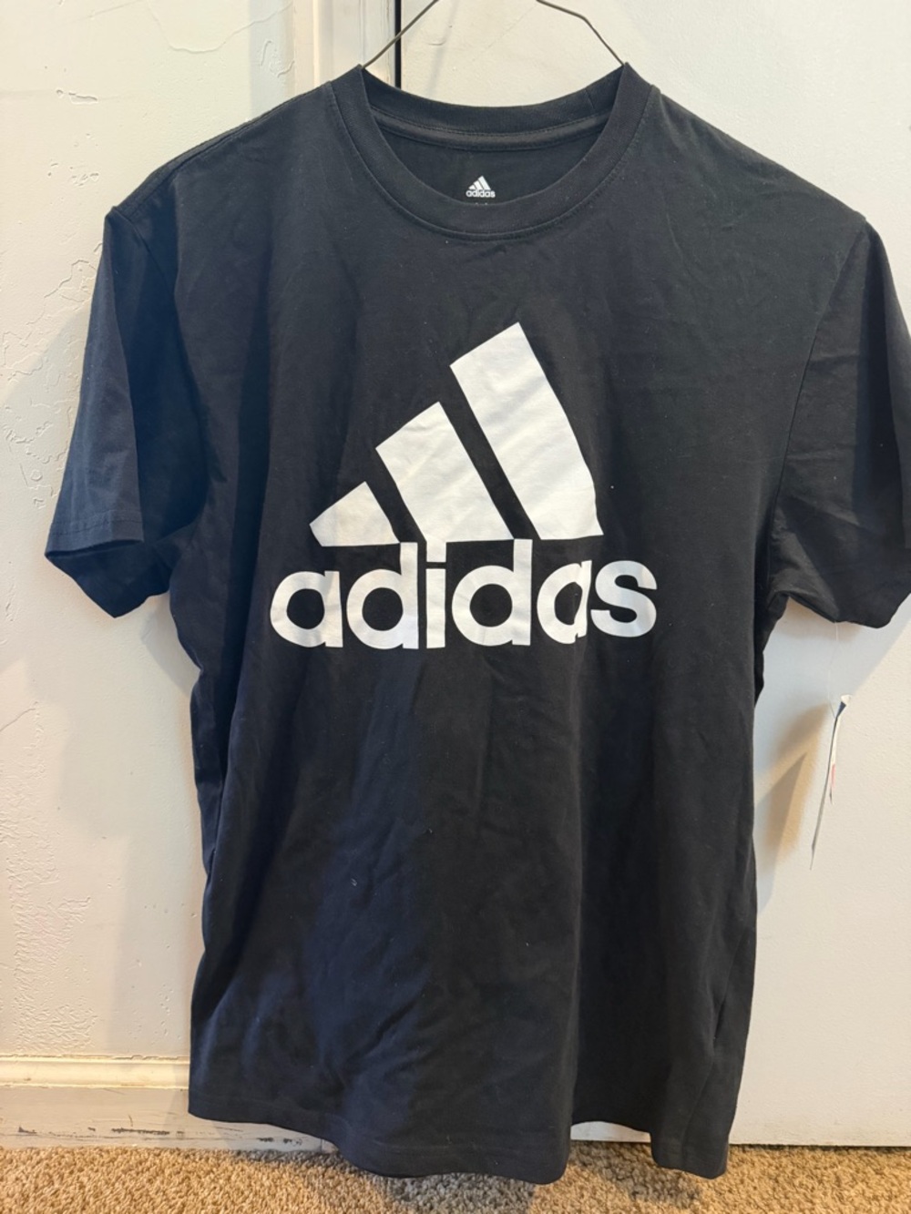 Adidas Men's Black Logo T-Shirt